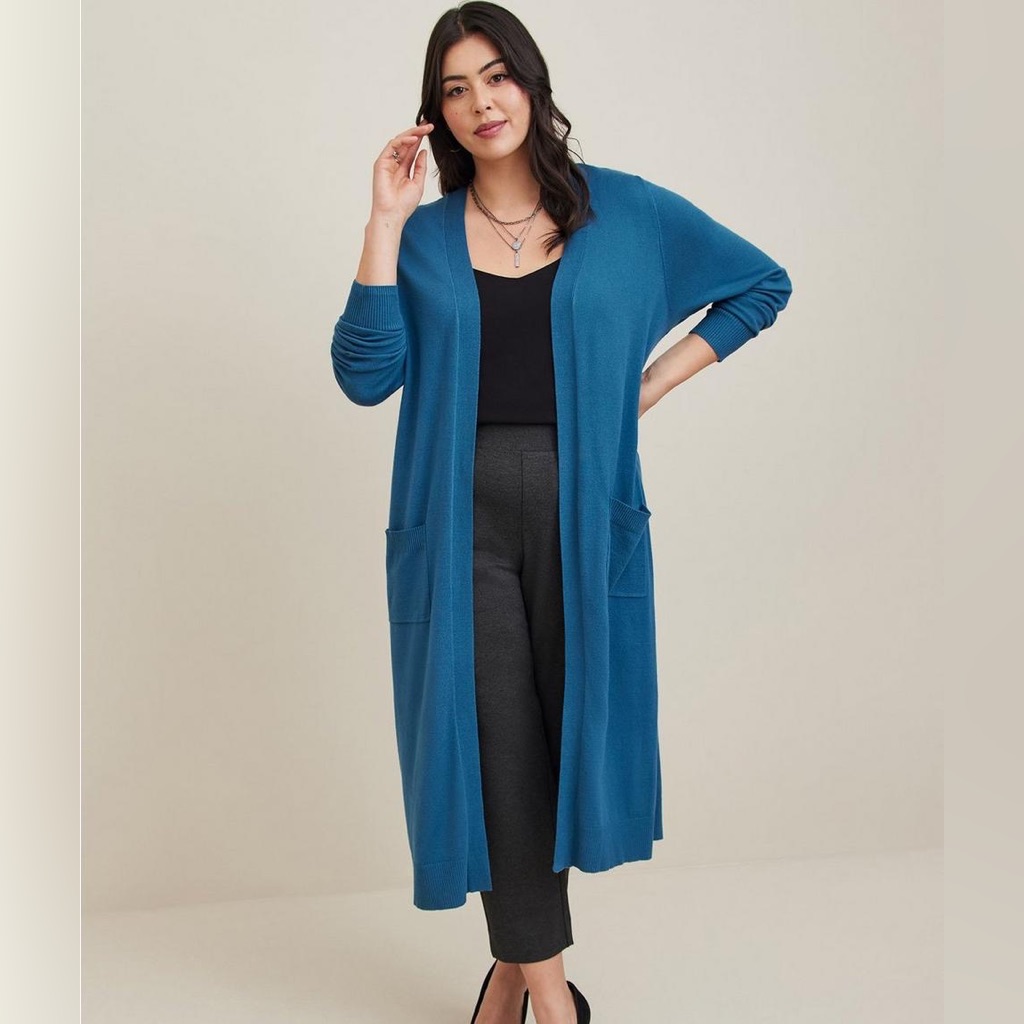 Nwt Torrid Soft Duster Open Front Sweater